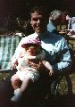 This is me with Uncle Martin at the party we had after my Christening.